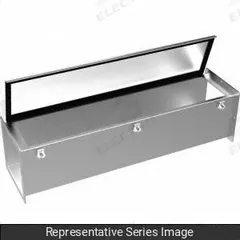 HAMMOND MANUFACTURING Wireway Hardware Kit: 6 in Wd, 6 in Ht, 7 11/16 in Ht, Stainless Steel (MPN 1487DSSS). Key specifications — Brand: HAMMOND MANUFACTURING; Finish: Smooth Brushed; Material: Stainless Steel.