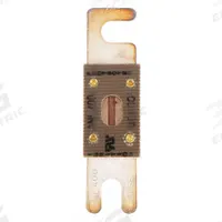BUSSMANN Forklift Limiter Fuse: ANL Series, Bolt-On, Fast-Acting, 400 A, 80 V DC, Indicating, AC/DC (MPN ANL-400). Key specifications — Brand: BUSSMANN; Series: ANL; Equivalent Fuse Series: ANL & CNL.