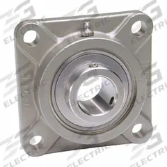 IPTCI BEARINGS Flange Mount Bearings: Radial Ball, 25 mm Bore, SS, Set Screws, 95 mm Lg, 35.7 mm Wd (MPN SUCSF205-25MM CAP READY). Key specifications — Brand: IPTCI BEARINGS; Lubricant Material: Mobil FM222; Mounting Bolt Size: 3/8 in; System of Measurement: Metric; Included Bearing Cap: Cap Ready.