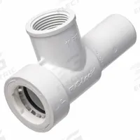 HYDRORAIN Slide Repair Kit: 1" Push x 1" Spigot x 1" FPT, PVC, 150 psi Max Working Pressure, 3 in Ht (MPN 08688). Key specifications — Connection: 1" Push x 1" Spigot x 1" FPT; Material: PVC; Product Type: Manifold Tee.