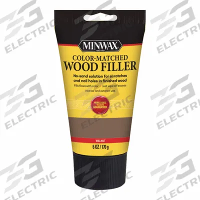 MINWAX Wood Filler: 6 oz Container Size, Tube, Walnut - Wood Fillers