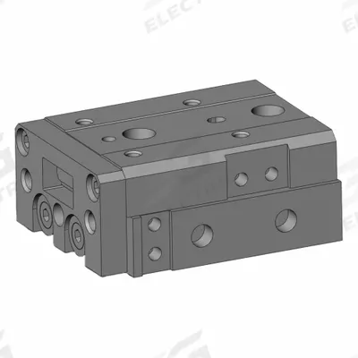 SMC Air Slide Table: 10 mm Stroke Lg, 8 mm Bore Dia, Mfr Part # MXS8L-10, MXSL Series - Pneumatic Slide Tables