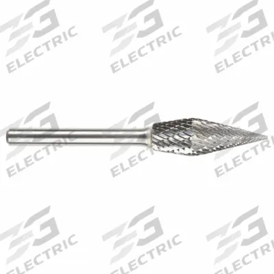 SGS PRO Carbide Bur: Cone/Inverted Cone, SM-5CO, 1/2" x 1 1/4" Head - Pointed-End Cone/Inverted Cone Combi Burs