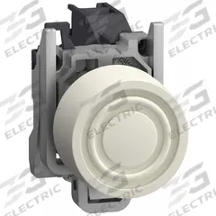 SCHNEIDER ELECTRIC Flush Push Button Operator: 22 mm, Metallic, Flush Profile, 1NO (MPN XB4BPS11GEX). Key specifications — Manufacturer Part Number: XB4BPS11GEX; Product Type: Push Button Operators; Series: XB4; Brand: SCHNEIDER; AC Contact Rating: 3 A @ 240 V; Action: Momentary; DC Contact Rating: 0.27 A @ 250 V; Operator Illumination: Non-Illuminated.