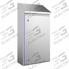RITTAL Sloped Top Enclosure: 304 Stainless Steel, 30 in x 15 in x 8 in, NEMA 1/12/13/3/3X/4/4X (MPN 1308600). Key specifications — Brand: RITTAL; Closure Method: 1/4-Turn Latch; Enclosure Material: 304 Stainless Steel; Knockouts: Not Included.