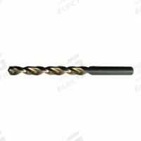 CLE-LINE Jobber Length Drill Bit: #12, 135° Split Point, Black & Gold HSS, Parabolic Flute (MPN C18512). Key specifications — attr1225567: 0.1890.
