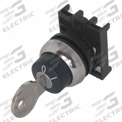 EATON Keyed Selector Switch: 2 Position, 22 mm Panel Mounting Size, Series M22 (MPN M22M-WS). Key specifications — Manufacturer Part Number: M22M-WS; Brand: EATON; Switch Action: Momentary/Momentary; Key Removal Position: Any Position.