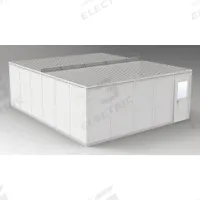 PORTA-FAB Modular In-Plant Office: 24 ft x 20 ft x 8 ft, 4 Walls, Vinyl-Covered Drywall, Gray (MPN GV2024G). Key specifications — Brand: PORTA-FAB; Sound Transmission Coefficient: STC 31; Frame Material: Steel.
