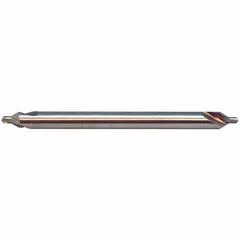 KEO Center Drill: Plain Type, #6, 60°, 8 in Overall Lg, AlTiN Coated High Speed Steel (MPN 907-000-735). Key specifications — Brand: KEO; End Type: Double End.