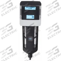 WILKERSON Compressed Air Filter: Particulate, 3/8 in NPT, 5 micron, 145 cfm, 150 psi Max Op Pressure (MPN F28-03-SK00B). Key specifications — attr110055: F28; attr110008: WILKERSON.