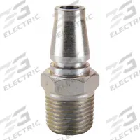 PARKER Quick Connect Hose Coupling: 1/2 in Body Size, Plug, Push-to-Connect, Steel, MNPT (MPN TL-504-4MP). Key specifications — attr303824: PARKER; attr297399: Steel; attr297398: Push-to-Connect.