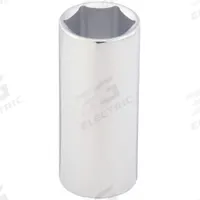 WESTWARD Socket: SAE, 1/2 in Drive Size, 7/8 in Socket Size, 6-Point, Deep, Chrome, 3 in Overall Lg (MPN 53YU91). Key specifications — attr1204417: WESTWARD; attr1204392: Chrome.