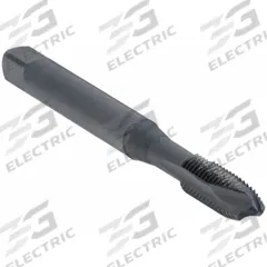 OSG Spiral Point Tap: 1/4"-28 UNF, H11, 3 Flute, Plug Chamfer, Black Oxide Vanadium High Speed Steel (MPN 2840701)