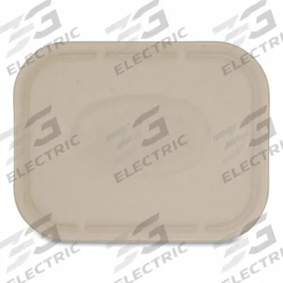 WORLD CENTRIC Lid: Natural - Lids for Rounded-Edge Molded Fiber Containers