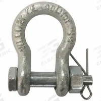APPROVED VENDOR Anchor Shackle: Anchor Shackle, 1,000 lb Working Load Limit, Carbon Steel, Silver (MPN 55AX90). Key specifications — Body Color: Silver; Brand: APPROVED VENDOR.