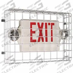 Wire Guard: Wire Guard, 15 1/2 in Overall Ht, 20 1/2 in Overall Wd, 6 in Overall Dp, Exit Signs (MPN STI-9740). Key specifications — Brand: SAFETY TECHNOLOGY INTERNATIONAL; Item - MERCH: Wire Guard; Compatible Grainger Part Number: 8C245; Compatible Mfr. Model Number: STI 9640; STI 9641.
