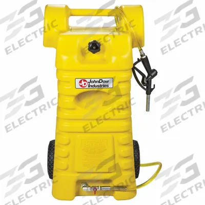 JOHNDOW INDUSTRIES Fuel Caddy: 25 gal Capacity, Diesel, Yellow, HDPE - Mobile Fuel Caddies