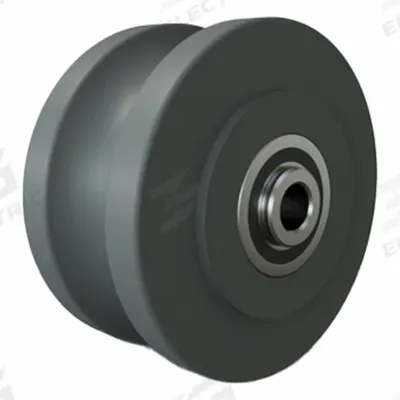 HAMILTON Track Wheel: 4 in Wheel Dia., 2 in Wheel Wd, 1,100 lb Load Capacity - U-Groove Wheels