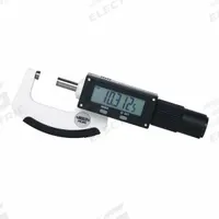 INSIZE IP65 Digital Outside Micrometer: 4 23/25 in to 6 1/10 in /125 mm to 155 mm, Inch/Metric, IP65 (MPN 3661-155). Key specifications — attr1182744: 0.00002 in/0.0005 mm; attr1182776: IP65; attr1182741: INSIZE; attr1182743: +/- 0.0002 in; attr1182759: Yes.