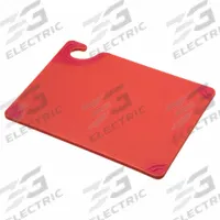 SAN JAMAR Cutting Board: 12 in Overall Lg, 9 in Overall Wd, Red, Co-Polymer, NSF Certified (MPN CBG912RD). Key specifications — Color: Red; Brand: SAN JAMAR; Material: Co-Polymer; NSF Certified: Yes.