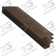 NATIONAL GUARD Door Shoe: Triple Fin Insert, Vinyl, 48 in Lg, 1 1/2 in Wd, Bronze (MPN 344-48). Key specifications — Brand: NATIONAL GUARD.