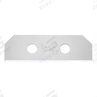 OLFA Utility Blade: 2 1/8 in Blade Lg, 23/32 in Blade Wd, 0.015 in Blade Thick, 2FTY3, Steel, 10 PK (MPN SKB-8/10B). Key specifications — attr307708: 2FTY3; attr307711: Steel; attr307707: No; attr324888: OLFA.