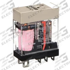 OMRON General Purpose Relay: Socket Mounted, 10 A Current Rating, 240V AC, SPDT, 5 Pins/Terminals (MPN G2R-1-SN-AC240(S)). Key specifications — Brand: OMRON; Base Type: Square; Mounting Style: Plug-In; Pin Shape: Flat; Electrical Connection: Quick-Connect; Manufacturer Part Number: G2R-1-SN-AC240(S); Series: G2RS Series.