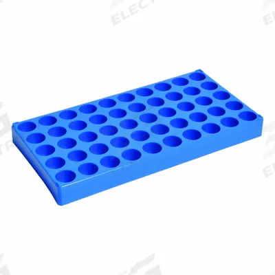 UNITED SCIENTIFIC Vial Racks: 6 7/8 in Overall Wd, 1 1/4 in Overall Ht, 13 1/2 in Overall Lg - Lab Storage Racks