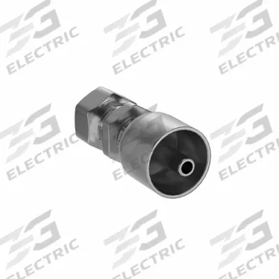 PARKER Hydraulic Crimp Fitting: Steel x Steel, Straight, -4 For Hose Dash Size - Parker Crimp Hydraulic Hose Fittings with BSPP Connection