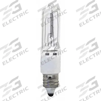 GE LAMPS Halogen Bulb: Halogen, Miniature Candelabra Screw (E11), (T) Tubular, T4 - Mini Candelabra Screw Base (E11) Miniature Lamps