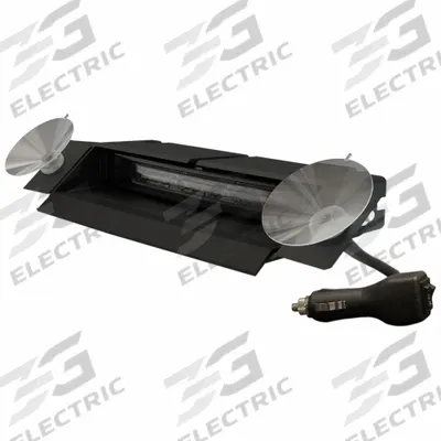 ECCO Deck, Dash & Visor Light: Amber/White, Polycarbonate, 6 5/8 in Overall Lg - Dash & Deck Lights