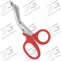 CLAUSS Shears: Ambidextrous, 7 in Overall Lg, Straight, Stainless Steel, Rounded, Red (MPN 10098C). Key specifications — attr308500: Stainless Steel; attr308502: Red; attr308505: Ambidextrous; attr308522: Canvas; attr324896: CLAUSS.