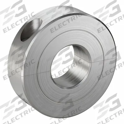 CLIMAX METAL PRODUCTS Shaft Collar: 2-Piece, Inch, Round, Clamp-On, 1/2 in Bore Dia - Stainless Steel Recessed-Screw Shaft Collars