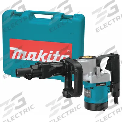 MAKITA Demolition Hammer Kit: Corded, Chipper, 3/4 in Hex, 10.5 ft-lb, 2,000 bpm - Chipper-Style Corded Demolition Hammers