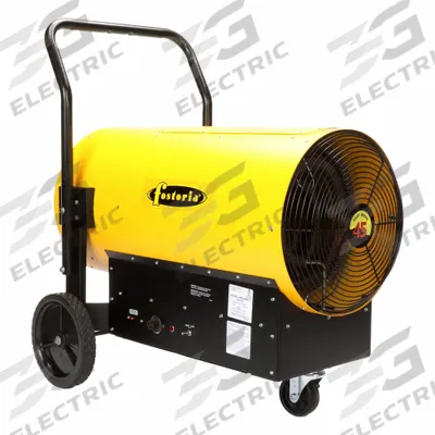 FOSTORIA Portable Electric Salamander Heater: 45kW Watt Output, Hardwired - Portable Salamander Electric Jobsite & Garage Heaters