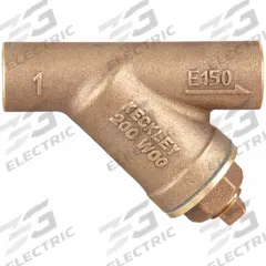 KECKLEY Y Strainer: 2 in, Sweat, Mesh, 0.034 in Screen Size, Bronze, Fiber, 5 1/8 in Ht, 8 5/8 in Lg (MPN 21SJY-BCM20M34-FTI-E). Key specifications — Brand: KECKLEY; Seal Material: Fiber; Manufacturer Part Number: 21SJY-BCM20M34-FTI-E; Screen Material: 304 Stainless Steel.