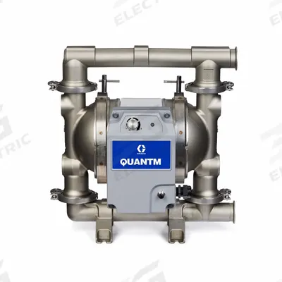 GRACO Electric Diaphragm Pump: Stainless Steel Body, Three Phase, 380-480V AC - FDA-Compliant EODD Pumps