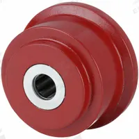 APPROVED VENDOR Track Wheel: 3 1/2 in Wheel Dia., 1 1/2 in Wheel Wd, 1,400 lb Load Capacity, Iron (MPN WFT-35H-3/4). Key specifications — attr1099880: No; attr1099886: Red; attr1099891: APPROVED VENDOR.