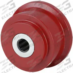 APPROVED VENDOR Track Wheel: 3 1/2 in Wheel Dia., 1 1/2 in Wheel Wd, 1,400 lb Load Capacity, Iron (MPN WFT-35H-3/4). Key specifications — attr1099880: No; attr1099886: Red; attr1099891: APPROVED VENDOR.