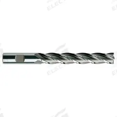 YG-1 Square End Mill: High Speed Steel, 4 Flute, 5/8" Mill Dia, 4" LOC, 6-1/8" OAL (MPN 06087)