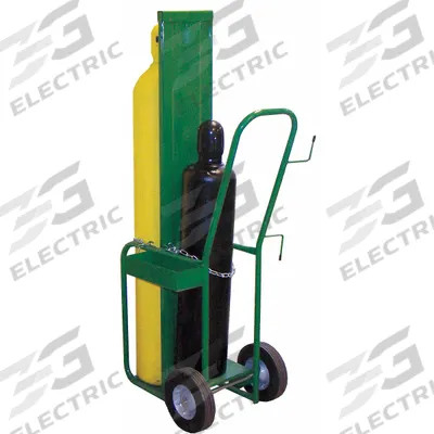 SAFTCART Cylinder Hand Truck: 400 lb, Back to Back, 2 Cylinder - Firewall Welding Cylinder Hand Trucks