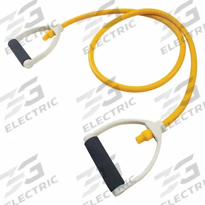 CHAMPION SPORTS Exercise Resistance Band: Yellow, 70 lb Resist Wt Equivalent - Resistance Tubing