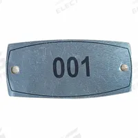 APPROVED VENDOR Locker Number Plate: 2 1/4 in x 1 in, 1 Plates, 1 to 10, Aluminum, Gray, 804UM9. Key specifications — Manufacturer Part Number: 804UM9; Brand: APPROVED VENDOR; Includes: (2) Mounting Bolts and Nuts; Material: Aluminum; Number Range: 1 to 10; Color: Gray.