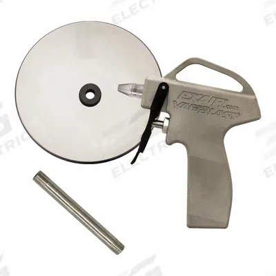 EXAIR Safety Air Gun shield extension: Ergonomic Grip, Cast Aluminum, 1/4 in Female NPT - Pistol-Grip Air Guns