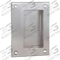 TRIMCO Recessed Pull Handle: Unthreaded Holes, Copper, Silver, Tray, 4.8 in Overall Lg, Rectangular (MPN 1115.710CU). Key specifications — Mounting Type: Unthreaded Holes; Brand: TRIMCO; Color: Silver; Finish: Satin; Material Family: Copper.