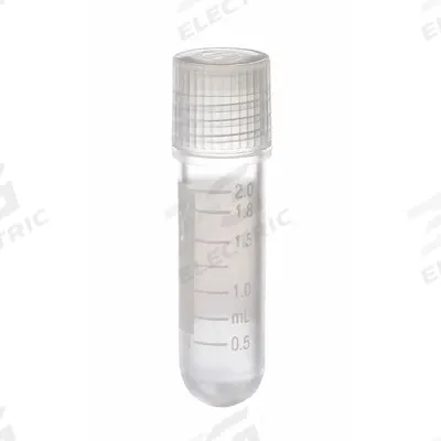 APPROVED VENDOR Cryogenic Vial: Cryogenic, Polypropylene, 2 mL, Natural, 12 mm Body Dia - Plastic Cryogenic Vials