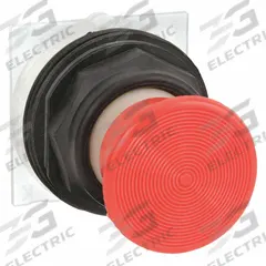 SCHNEIDER Mushroom Head Push Button: Red, 30 mm Mounting Size, Non-Metallic, Momentary (MPN 9001SKR24R). Key specifications — Brand: SCHNEIDER; Action: Momentary; Series: 9001SK; Push Button Material Type: Non-Metallic.