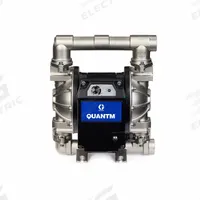 GRACO Electric Diaphragm Pump: 316 Stainless Steel Body, 1 1/2 in Fluid Connection Size (MPN TE80-0072). Key specifications — Nameplate Voltage: 200-240V AC; Brand: GRACO; Diaphragm Material: PTFE with Santoprene Backing; Check Valve Material: PTFE; Seat Material: 316 SS.