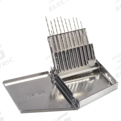 CHICAGO-LATROBE Jobber Length Drill Bit Set: 20 Pc, #80 to #61, 135° Split Point - NAS-Spec Cobalt Jobber-Length Drill Bit Sets for Aerospace