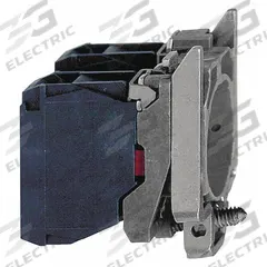 SCHNEIDER Contact Block: 22 mm Panel Mounting Size, 2NC, Momentary, ZB4 Series, Faston Connector (MPN ZB4BZ1043). Key specifications — Switch Action: Momentary; Terminal Connection Type: Faston Connector; Brand: SCHNEIDER; Compatible with Series: ZB4.